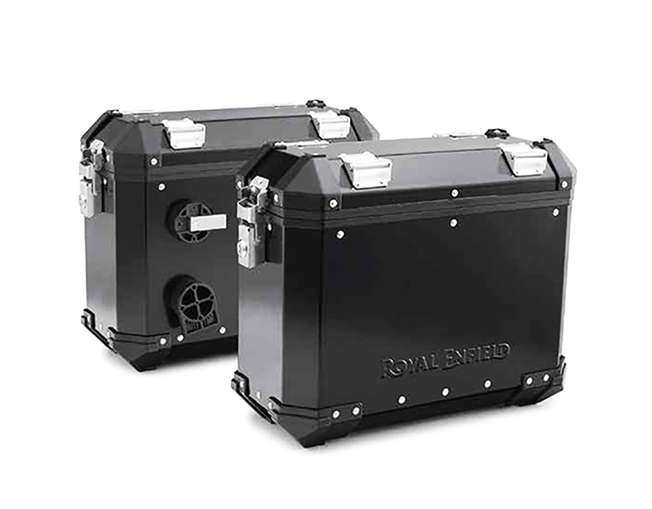 Royal Enfield Himalayan Aluminium Panniers Black Experience Motorcycles