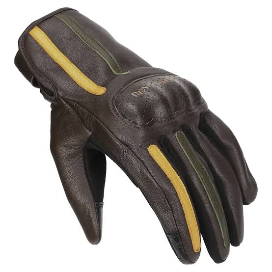 gritty gloves brown yellow