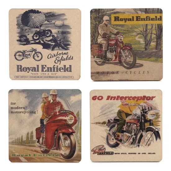 Royal Enfield Wooden Coasters Experience Motorcycles