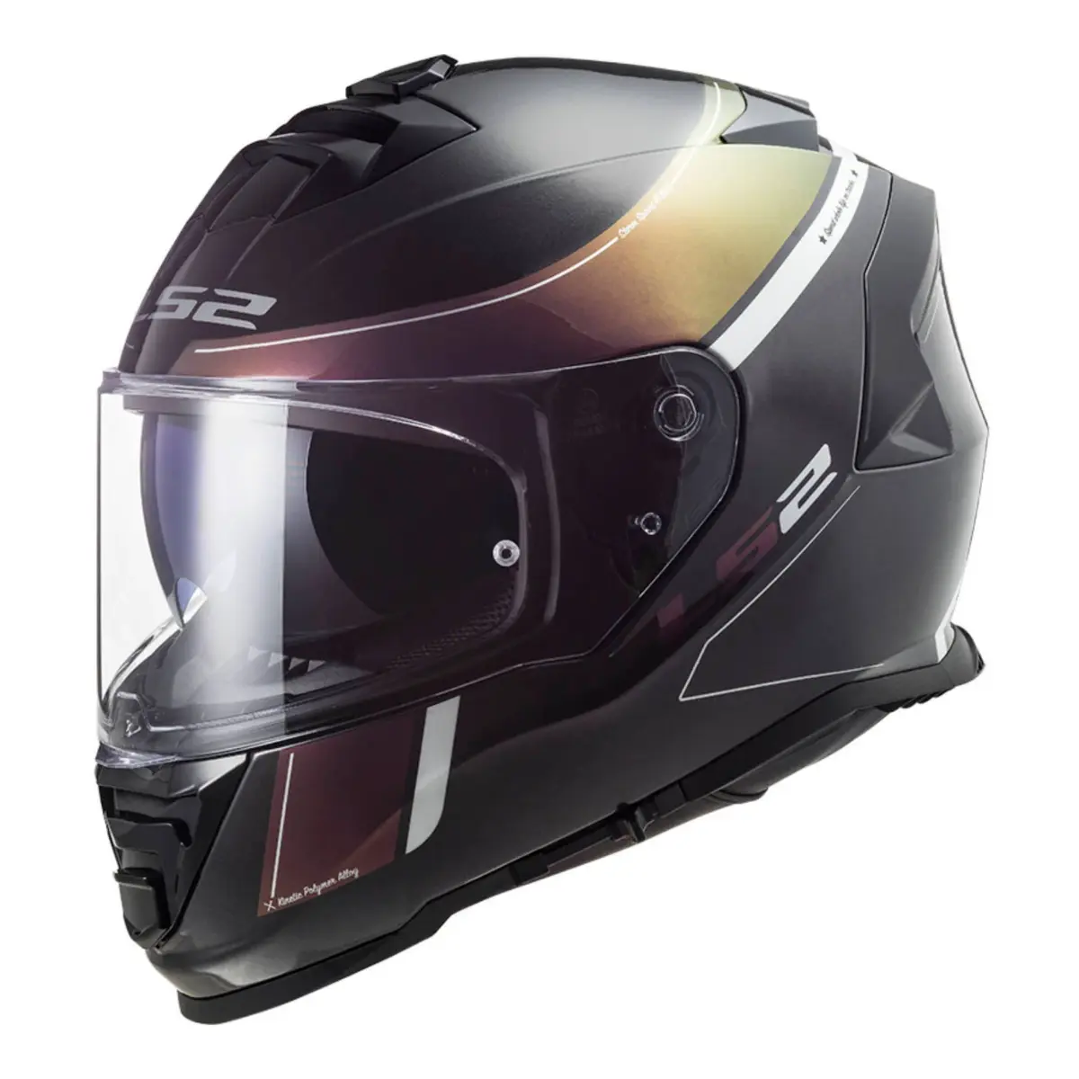 LS FF Storm II Velvet Helmets Black Rainbow