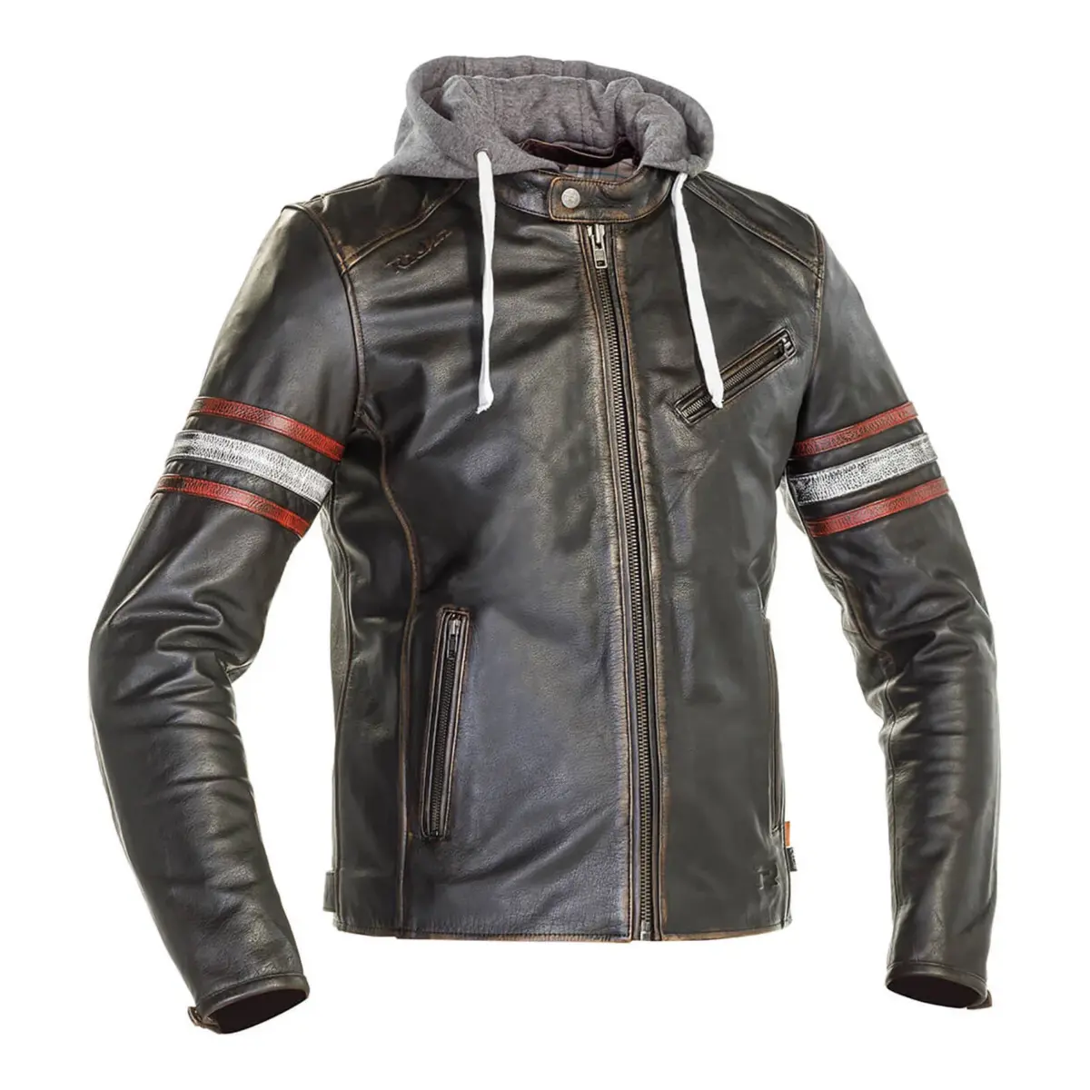 Richa Toulon Leather Jacket Black Red