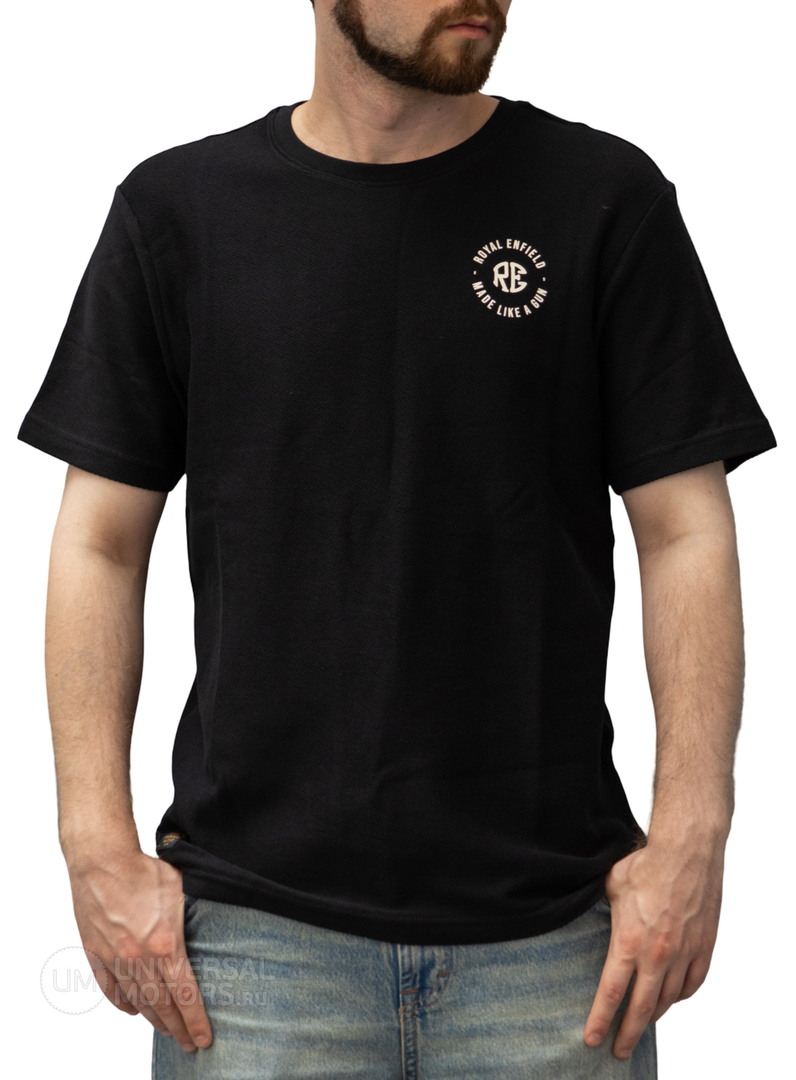 hd branded twill tshirt black